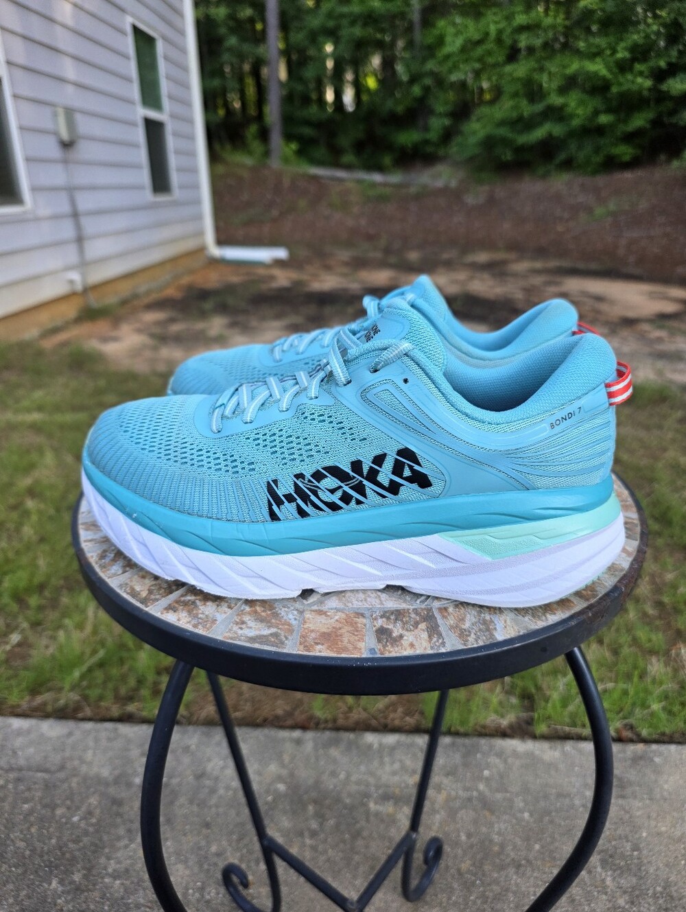 Hoka Bondi 7 1110519 AEBL Aquarelle Running Shoes Sneakers Women's Size 8 - Picture 3 of 9